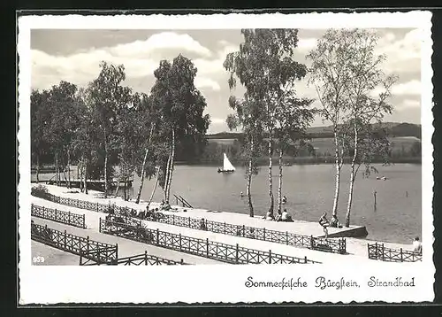 AK Bürgstein, am Strandbad