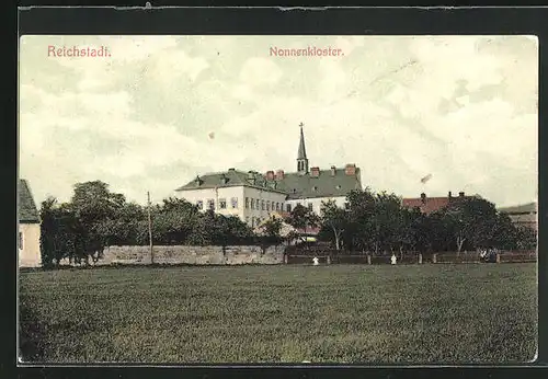 AK Reichstadt, Blick zum Nonnenkloster