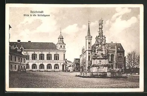 AK Reichstadt, Blick in die Schlossgasse