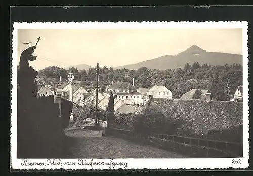 AK Niemes, Blick vom Kirchenaufgang