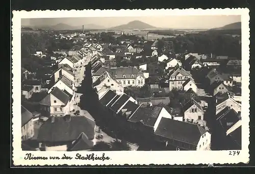 AK Niemes, Panoramablick von der Stadtkirche