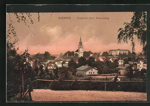 AK Niemes, Ausblick vom Kreuzberg