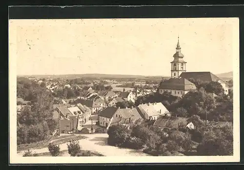 AK Niemes, Panoramablick vom Schulberge