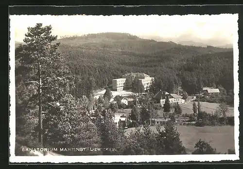 AK Zwickau i.B. / Cvikov, Blick auf das Sanatorium Martinstal