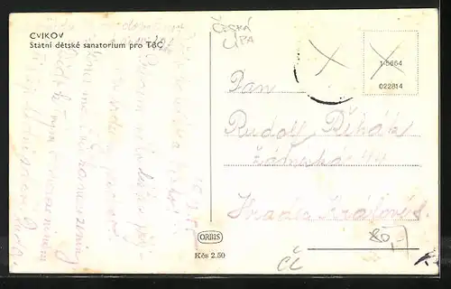 AK Zwickau i.B. / Cvikov, Státni detské sanatorium pro TBC