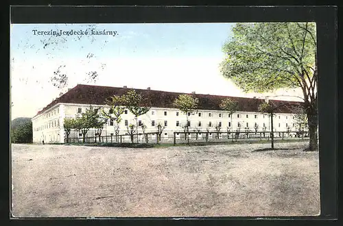 AK Theresienstadt / Terezin, Jezdecke Kasarny