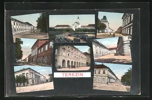 AK Theresienstadt / Terezin, Namesti, Velke Kasarny, Jizdeke Kasarny