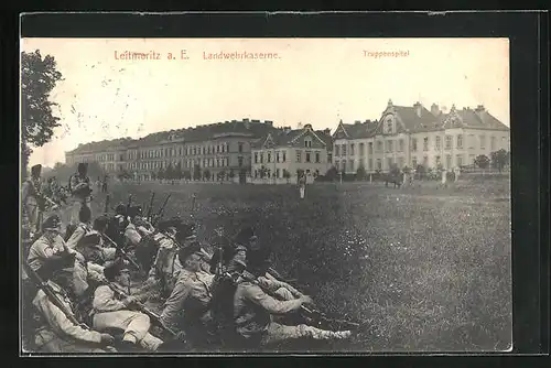 AK Leitmeritz / Litomerice, Landwehrkaserne, Truppenspital