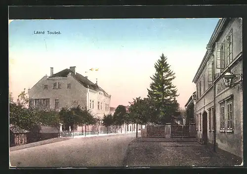 AK Tousen, Strassenpartie mit Stadtvilla