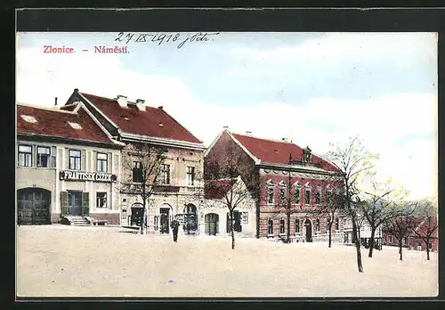 AK Zlonice, Namesti, Frantisek Cizek