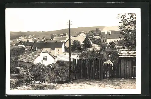 AK Cisovice, Blick über die Dächer der Stadt