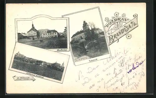 AK Brandysa n.L., Radnice, Zamek, Celkovy Pohled