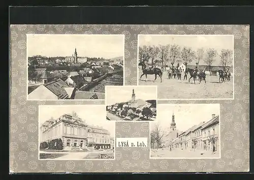 AK Lissa / Lysa, Gebäude- und Teilansichten
