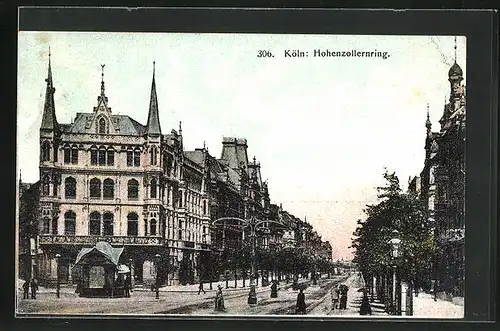 AK Köln-Neustadt, am Hohenzollernring