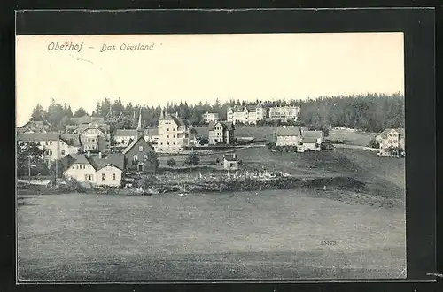 AK Oberhof i. Thür., Blick auf das Oberland