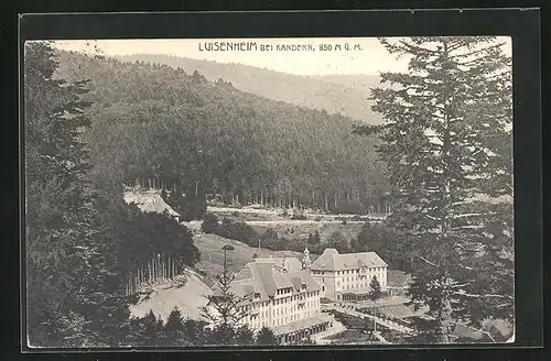 AK Kandern, Das Luisenheim aus der Vogelschau