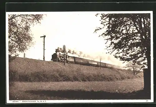 AK Down Birmingham (L.M.S.), englische Eisenbahn