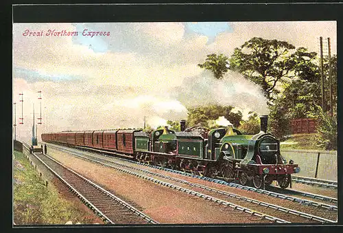 AK Great Northern Express, englische Eisenbahn
