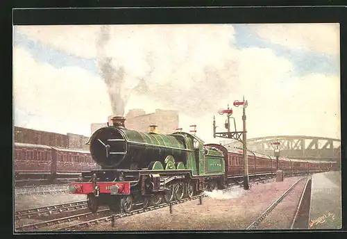 AK The Great Bear, with the Plymouth Limited, leaving London, englische Eisenbahn