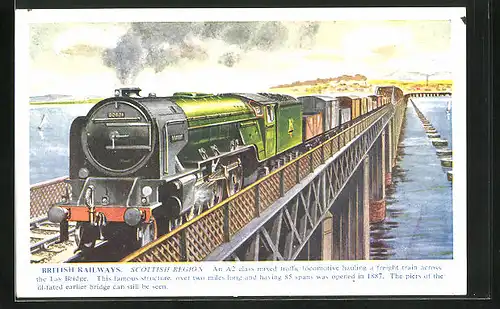 AK British Railways - Scottish Region, englische Eisenbahn mit Lokomotive Nr. 60531