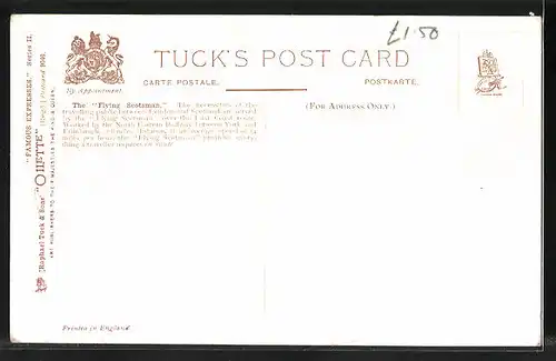 Künstler-AK Scotch Express, North Eastern Railway, englische Eisenbahn