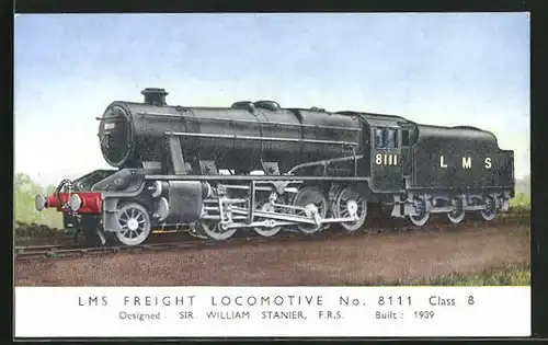 AK LMS Freight Locomotive No 8111, englische Eisenbahn