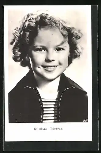 AK Schauspieler Shirley Temple mit gelocktem Haar, lächelnd in die Kamera