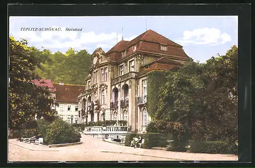 AK Teplitz Schönau / Teplice, Steinbad