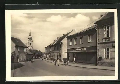 AK Kostelec nad Cernymi lesy, Prazska ulice