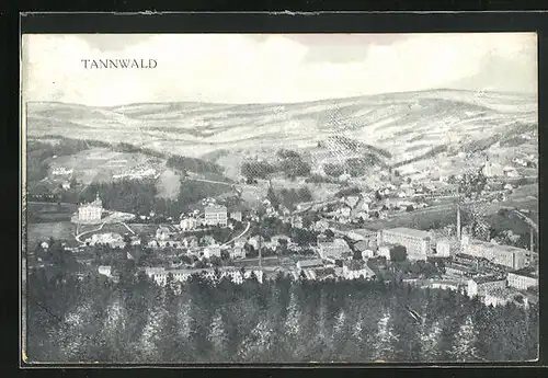 AK Tannwald, Blick hinab auf die gesamte Stadt