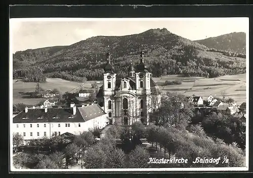 AK Haindorf / Hejnice, Blick auf die Klosterkirche