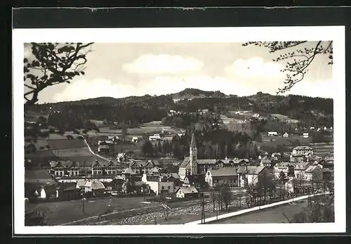 AK Velke Hamry, Generalansicht der Stadt, Blick zur kirche