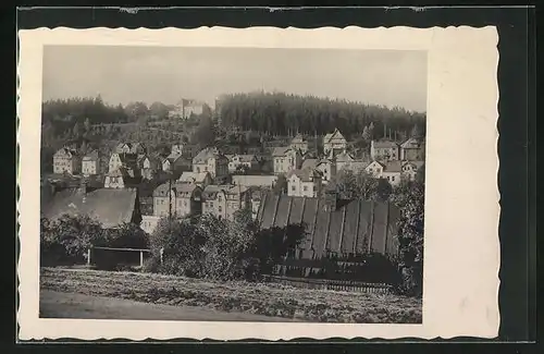 AK Smrzovka v Jizerskych horach, Blick auf die Stadtvillen