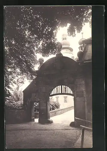 AK Deutsch Gabel / Jablone v Podjestedi, Portal zum Schloss Lämberg