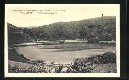 AK Gemündener Maar / Eifel, Panorama