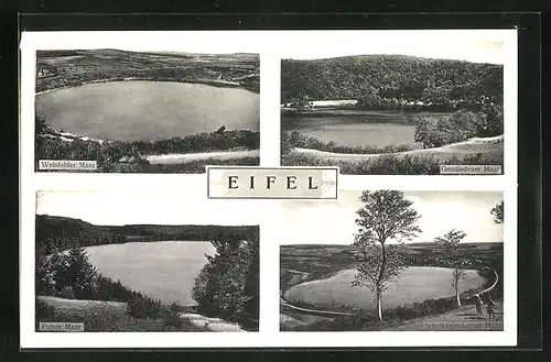 AK Daun / Eifel, Weinfelder Maar, Pulver Maar & Gemünder Maar