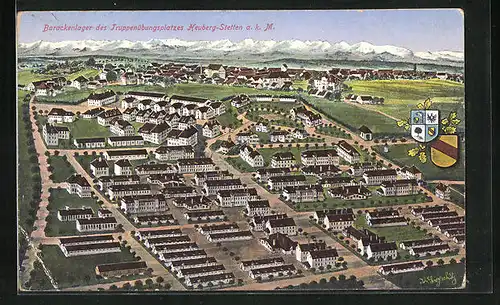 AK Heuberg-Stetten a. k. M., Barackenlager des Truppenübungsplatzes