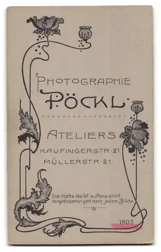 Fotografie Oscar Pöckl, München, Kaufingerstrasse 21, Portrait kleines Mädchen im modischen Kleid