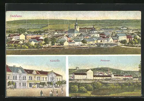 AK Dobrany, Námesti, Pivovar, Panorama