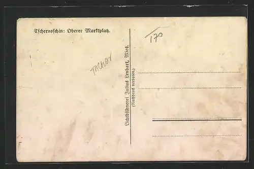 AK Tschernoschin, Oberer Marktplatz