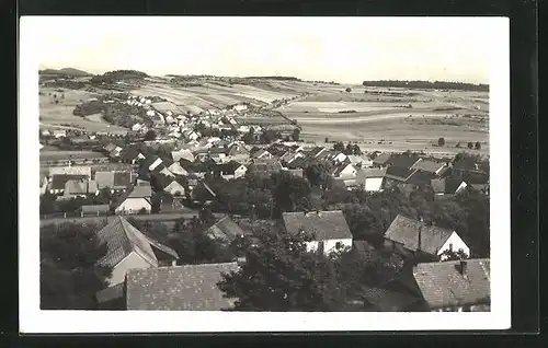 AK Zbiroh, Blick auf Ort mit Umgebung