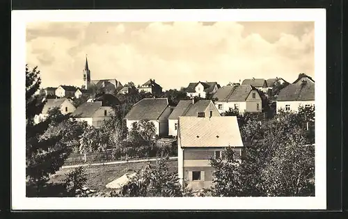 AK Stupno /Rokycany, Blick auf Häuser des Ortes