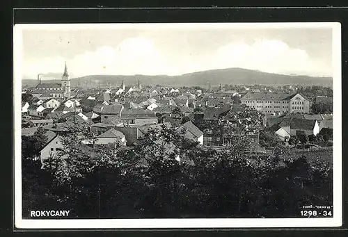 AK Rokycany, Blick über die Dächer der Stadt