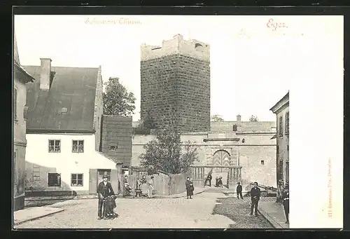 AK Eger, Partie am Schwarzen Turm