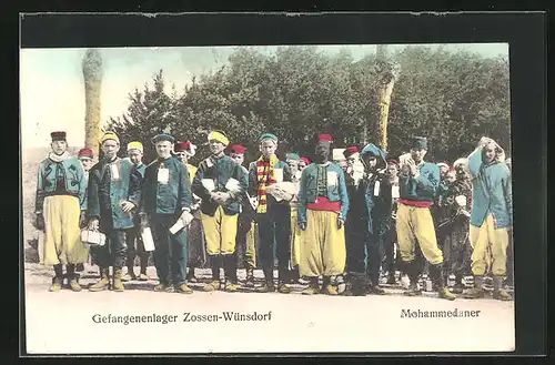 AK Zossen-Wünsdorf, Gefangenenlager mit Mohammedanern