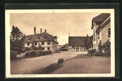 AK Schammach, Strassenpartie im Ort