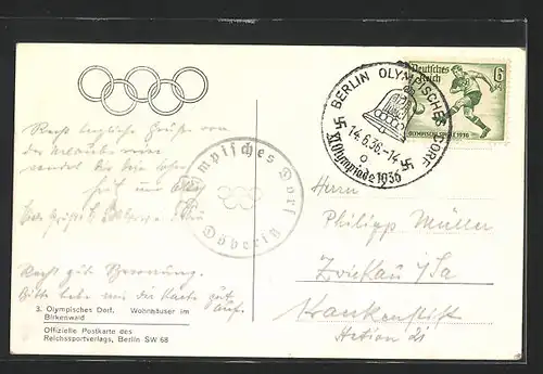 AK Döberitz, Olympische Spiele 1936, Olympisches Dorf
