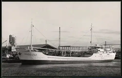 Fotografie Frachtschiff Hasewint am Hafen