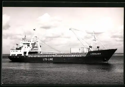 Fotografie Frachtschiff Lysholmen auf See