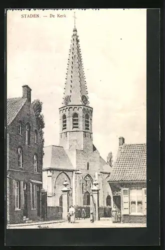 AK Staden, De Kerk, Die Kirche, Aussenansicht